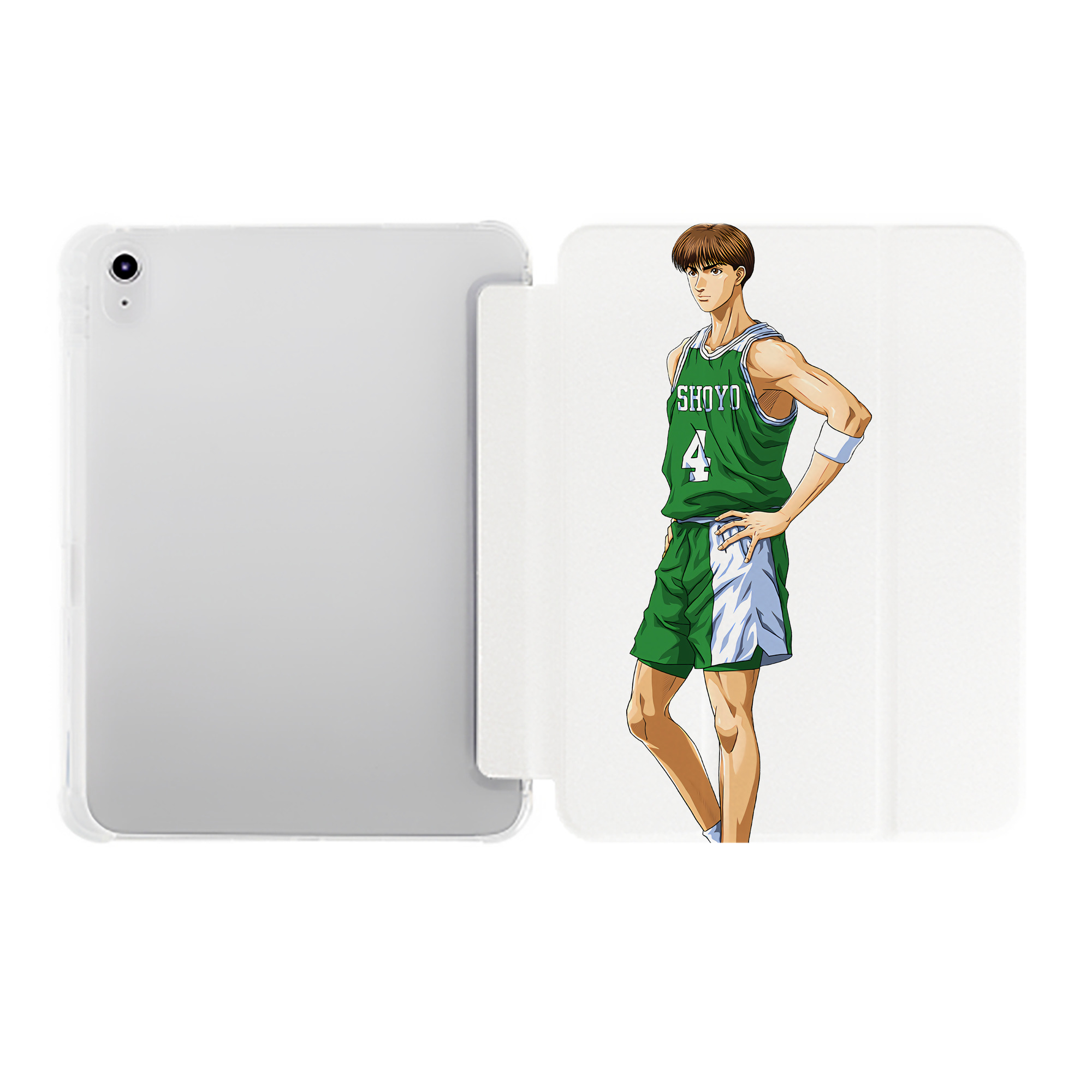 （画像用） SLAM DUNK／スラムダンク IPad ケース ペン収納付き 三つ折りスタンド PUレザー×シリコン 対応機種9.5/10.5/10.9インチ
